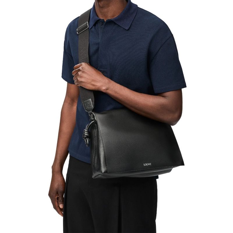 Loewe Flamenco Satchel-Black