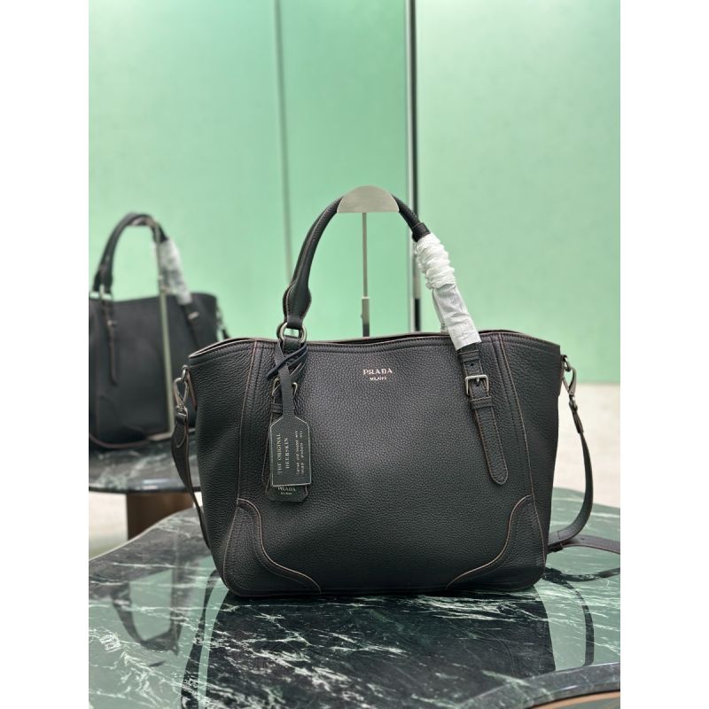 Prada borsa-shopping-large in pelle Black