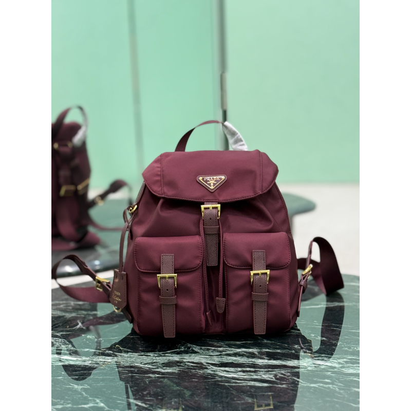 Zaino Prada Re-Edition 1978 small in Re-Nylon-Bordeaux