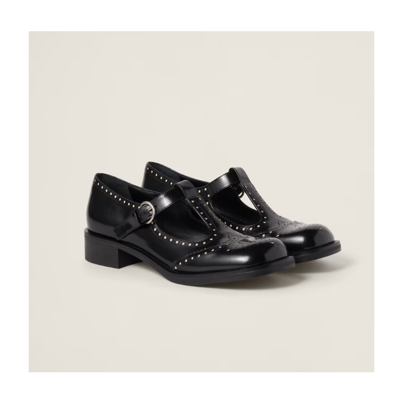 Miu Miu leather  loafers