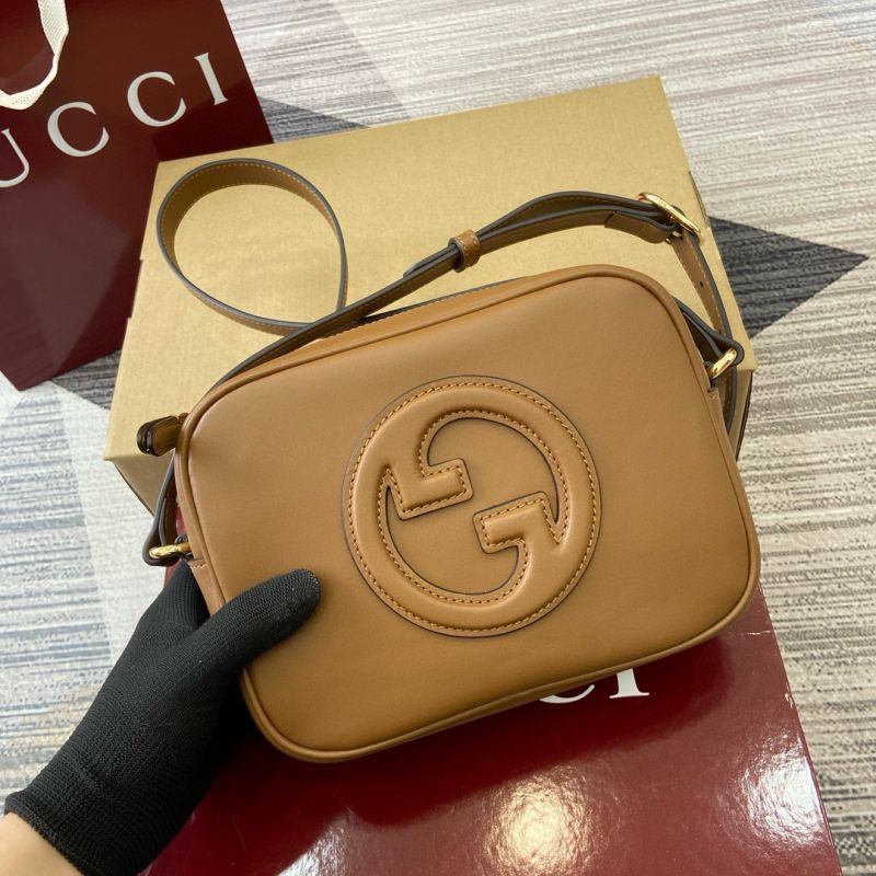Gucci Blondie Mini Shoulder Bag-Brown