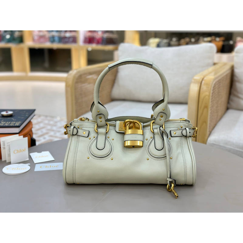 Borsa grande di Chloe Paddington-Light grey