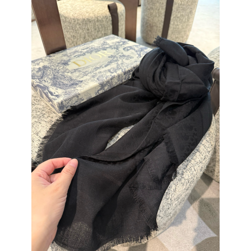 Dior Silk and Cashmere Shawl/Scarf