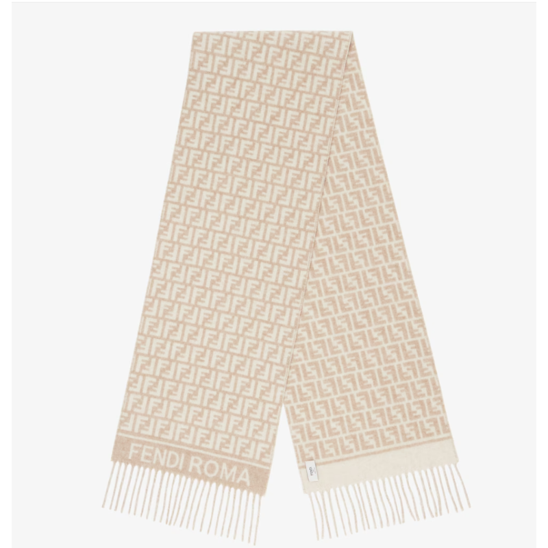 Fendi Wool and Cashmere FF Scarf