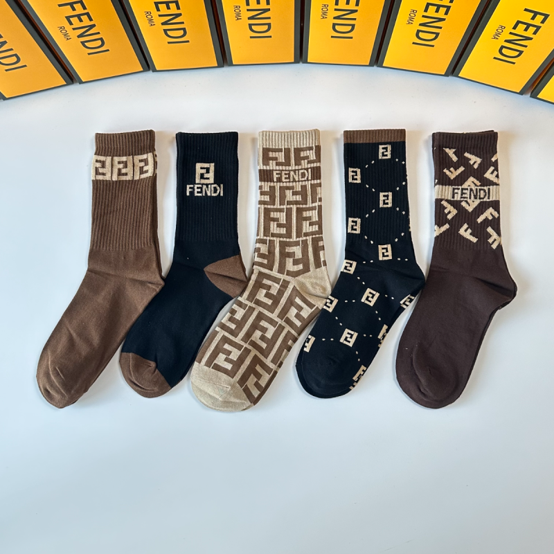 Fendi socks ( 5 pairs)