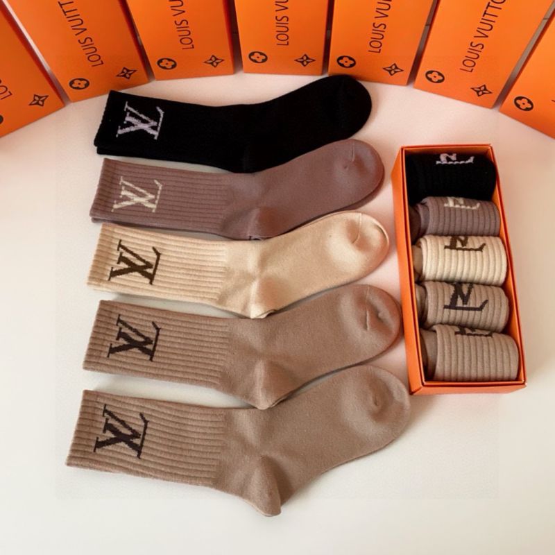 LV Socks ( 5 pairs)