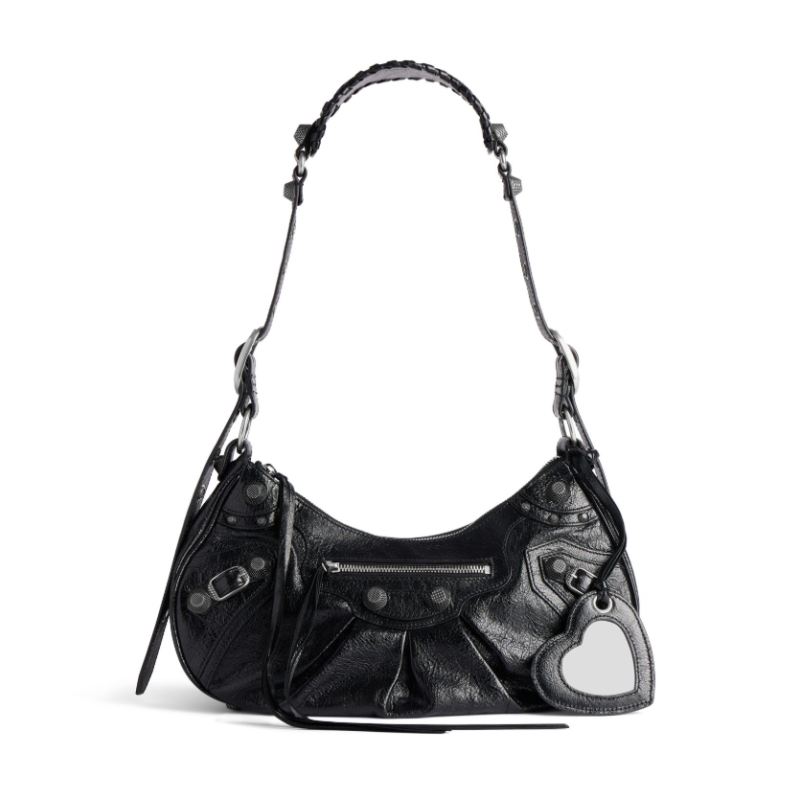 Balenciaga Le Cagole Borsa a tracolla piccola-Black