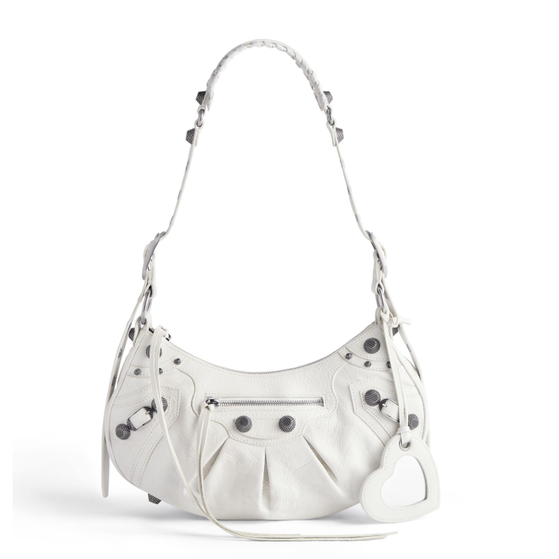 Balenciaga Le Cagole Borsa a tracolla piccola-White