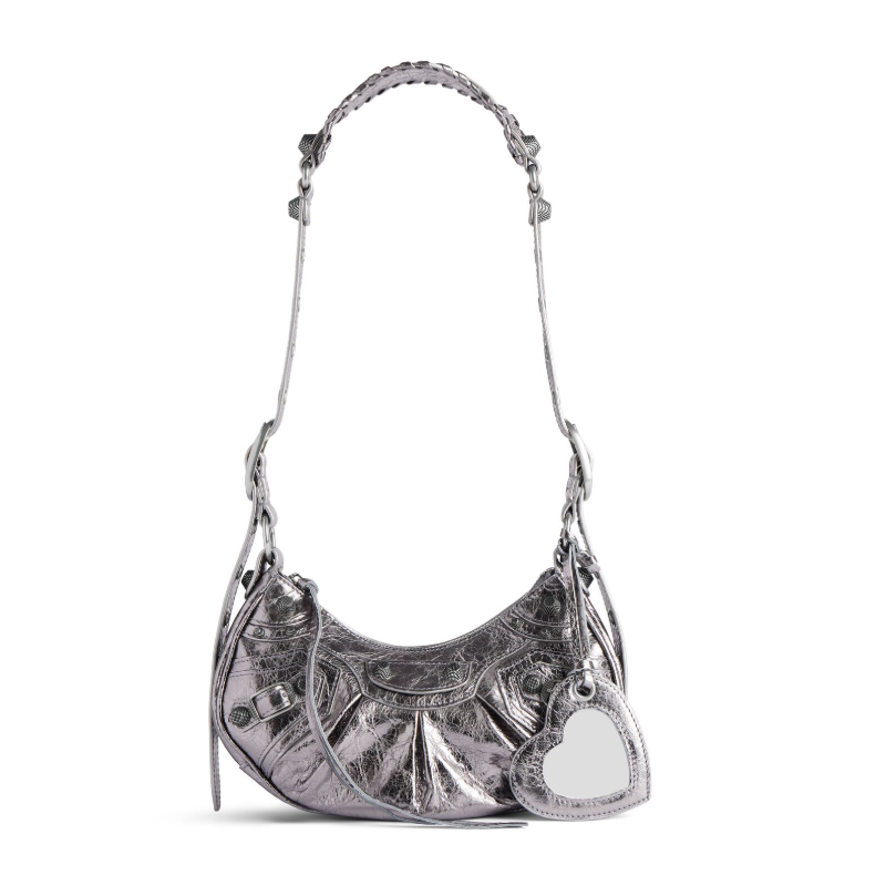 Balenciaga Le Cagole Borsa a tracolla XS-Silver