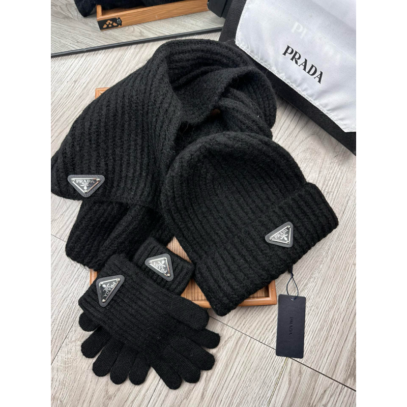 Prada Set von Kaschmir Scalp / Cappello / Guanti