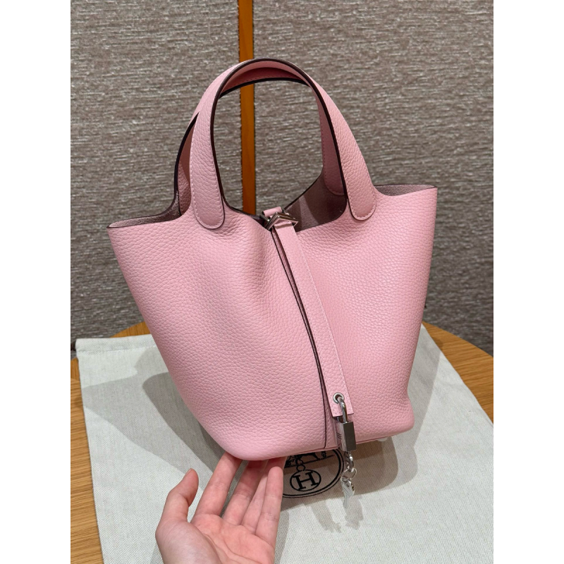 Borsa Hermes Picotin Lock 18/22-Rose Sakura