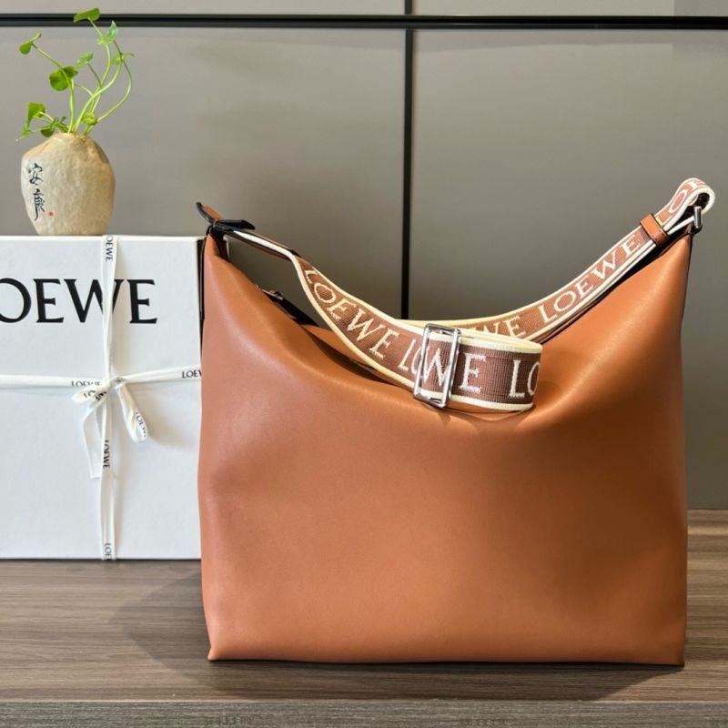 Loewe Large Cubi Messenger Bag -Camel