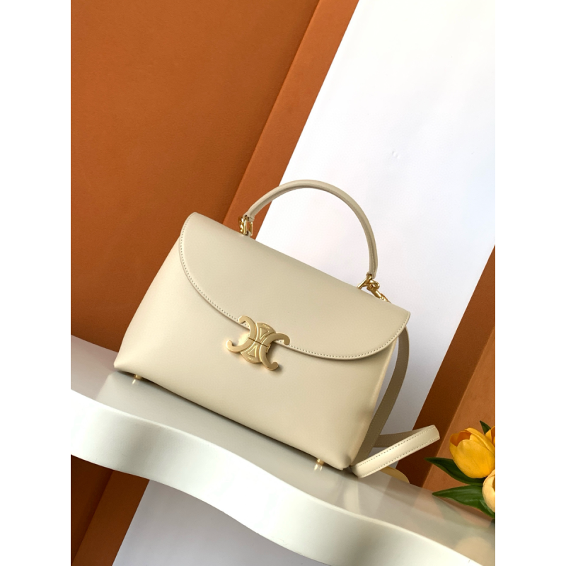 Celine Medium Nino Bag in Supple grained calfskin -Capuccino
