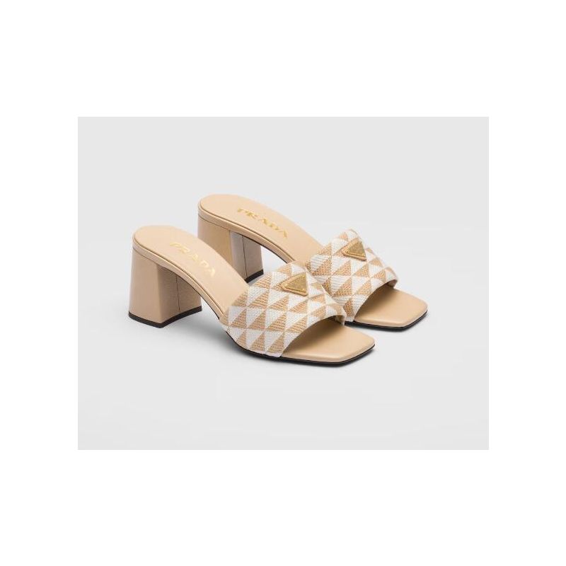 Prada Embroidered fabric sandals  , 35-41