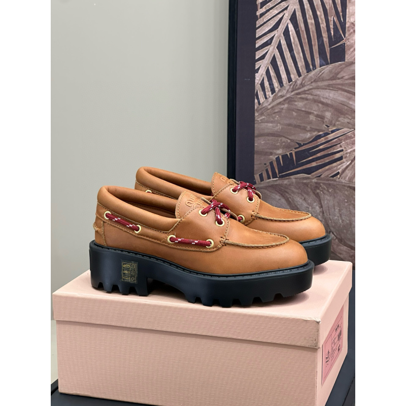 Miu Miu leather  loafers