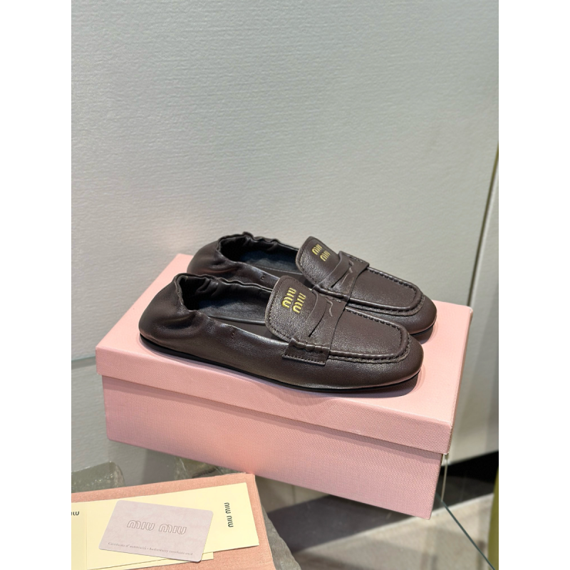 Miu Miu leather  loafers