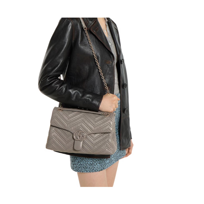 Borsa a spalla GG Marmont misura media