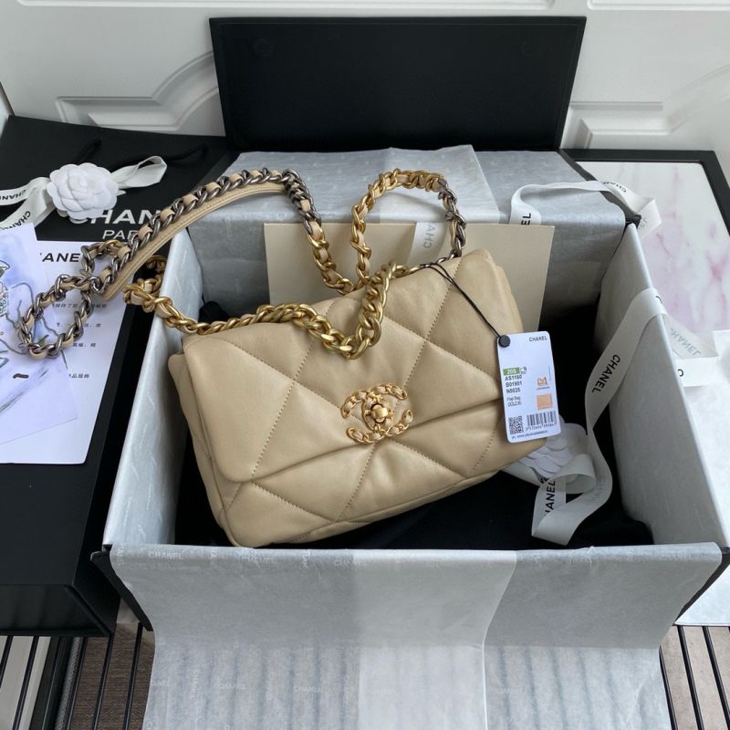 Borsa Chanel 19 Medio-Light Grey
