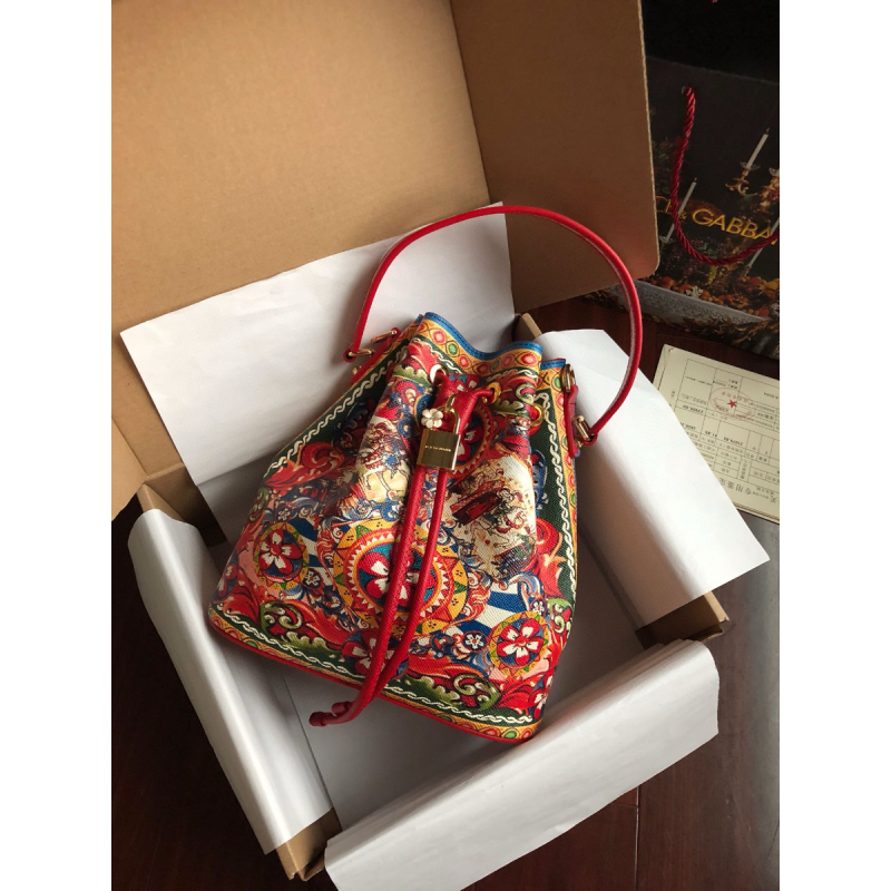 Dolce Gabbana Bucket Leather Bag