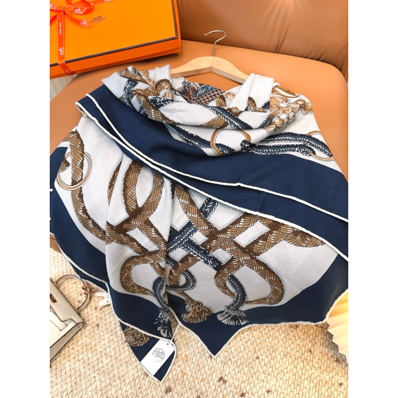 Hermes Silk and cashmere Shawl