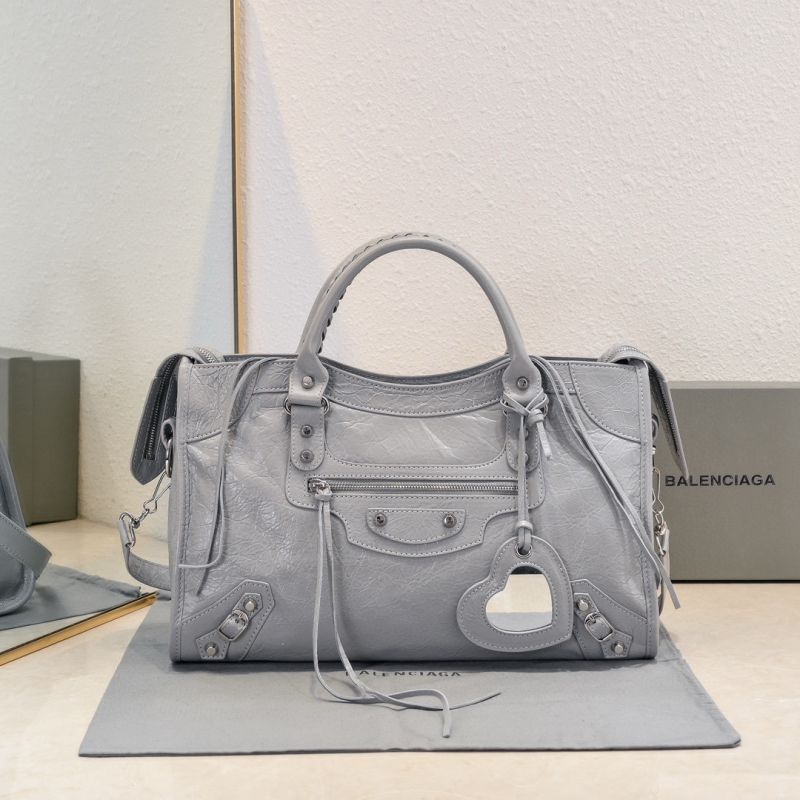 Borsa Le City da donna Balenciaga Medium-Light grey
