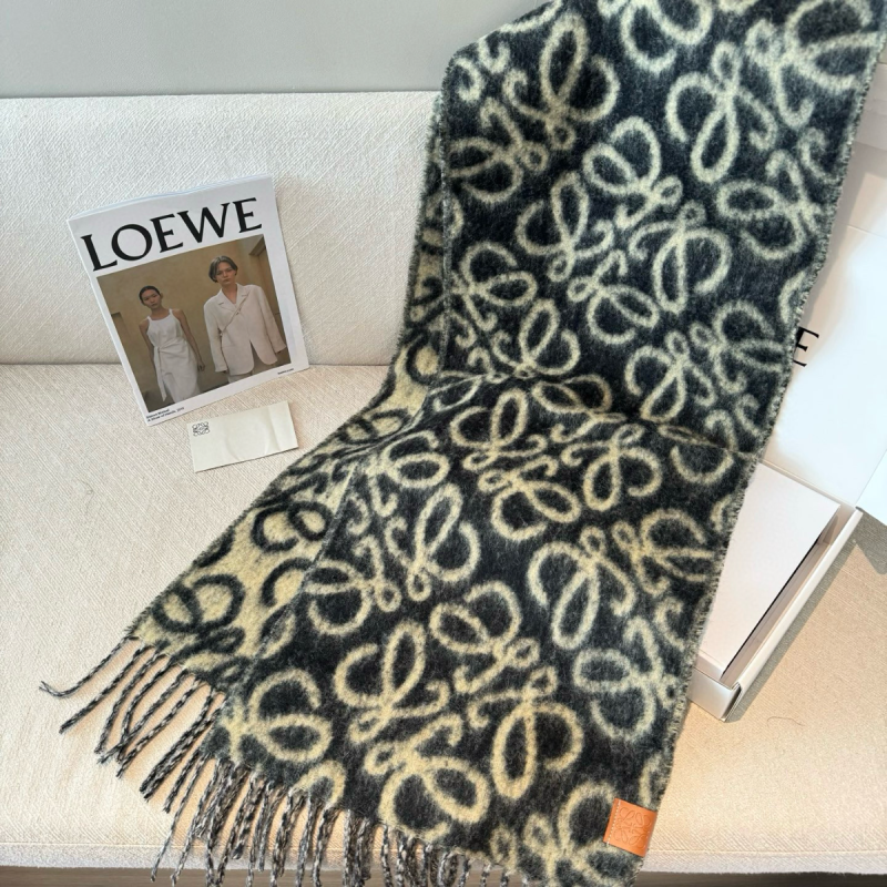 Loewe Mohair and Wool Blend Scarf