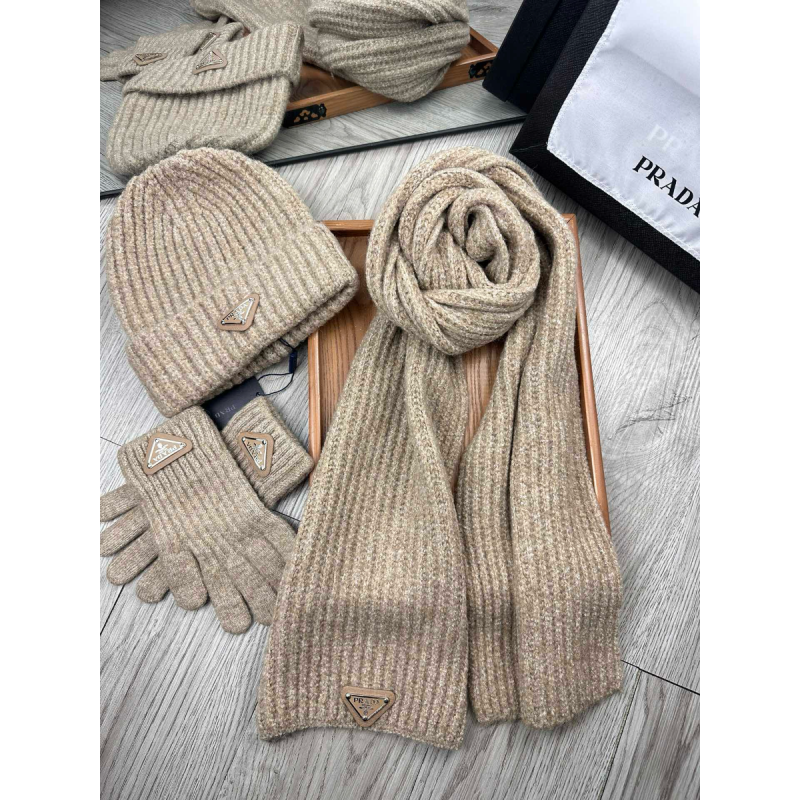 Prada Set von Kaschmir Scalp / Cappello / Guanti