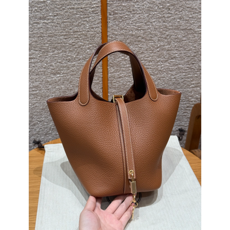 Borsa Hermes Picotin Lock 18/22-Brown